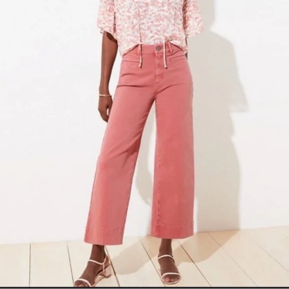 LOFT Coral Cropped Jean Pants women 32 wide
Leg casual office retro Y2K festival